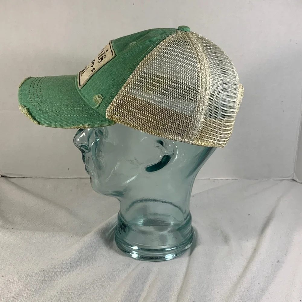 Men's Headmost Auqa Trucker Hat with 'Life is Better on A Boat' Patch